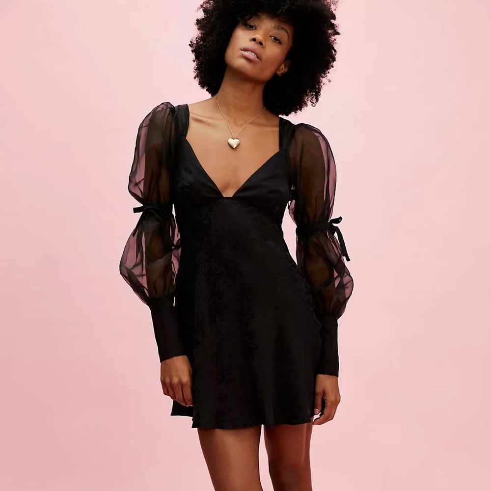 For Love & Lemons Gabrielle Mini Dress Size Medium